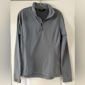 The North Face‎ Gray 1/4 zip Pullover women’s medium